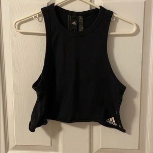 Adidas recycled cotton cropped tank top